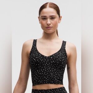 lululemon athletica black and White Tank Top Size 6. Sold out on Lululemon site.